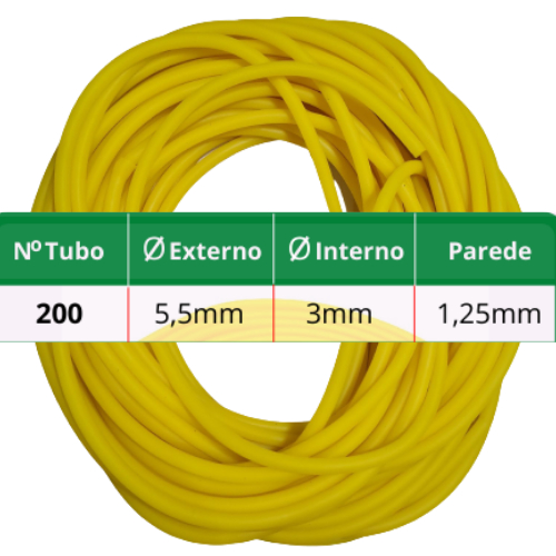 15 Metros Tubo de Látex N°200 Látex Brasil Garrote Elastico Punçâo Venosa