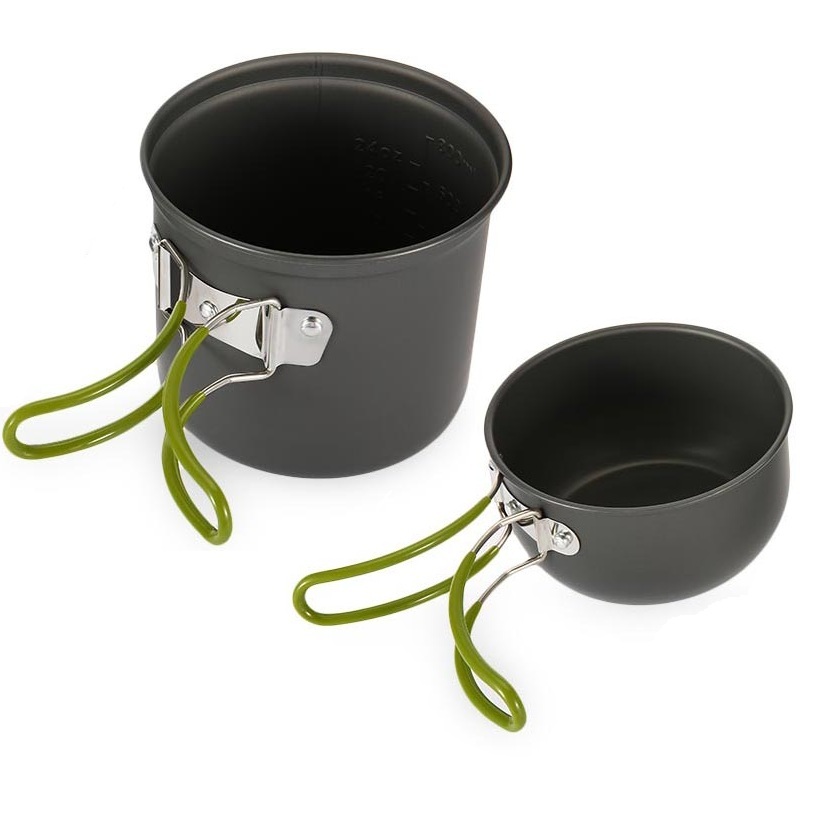 Kit de Panelas Portáteis para Camping