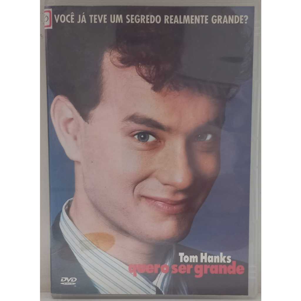 DVD Big Quero Ser Grande (Tom Hanks)  semi novo - (Filme Original de Locadora) - Leia a descrição.