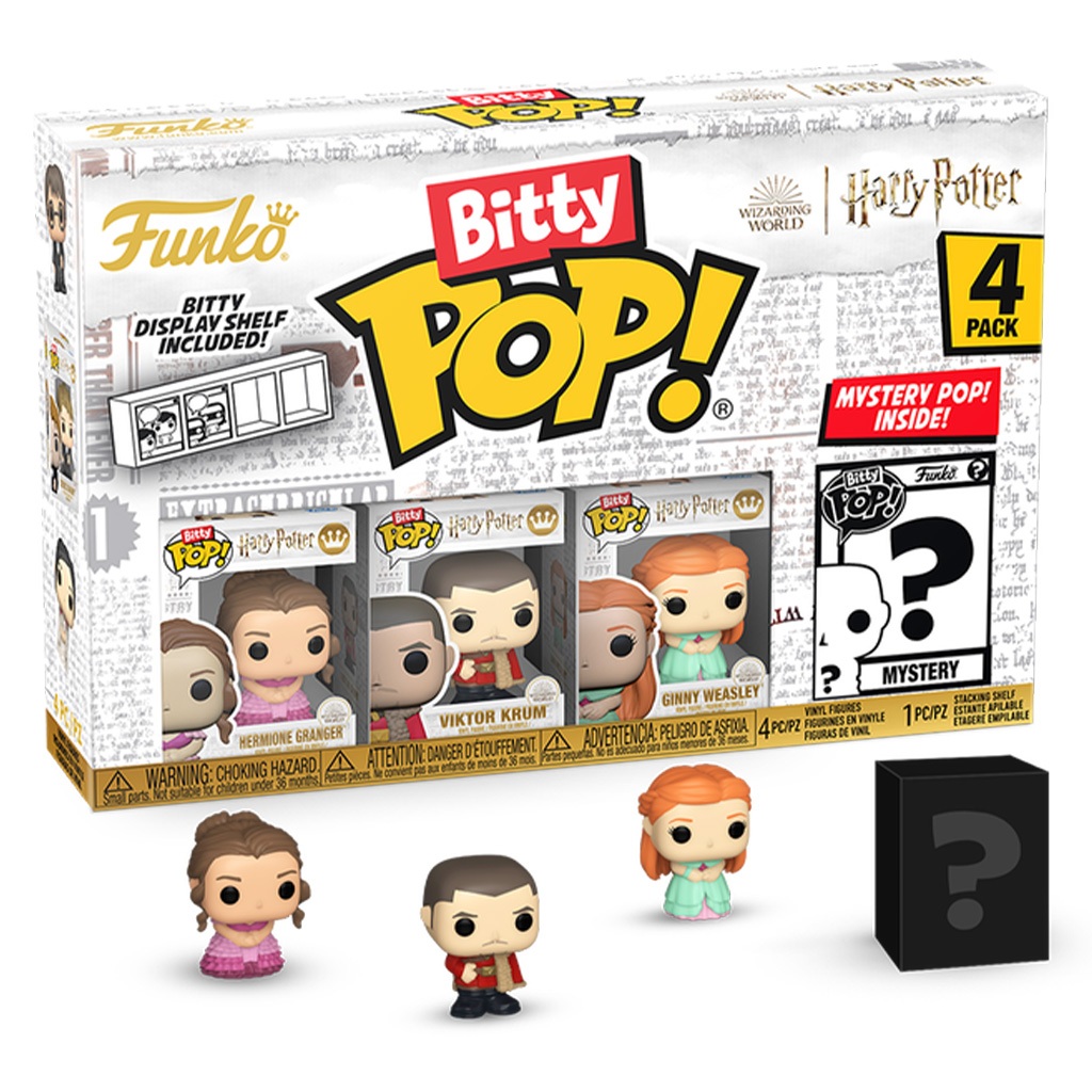 FUNKO BITTY POP HARRY POTTER GOF HERMIONE 4PACK 83655 NOVO ORIGINAL