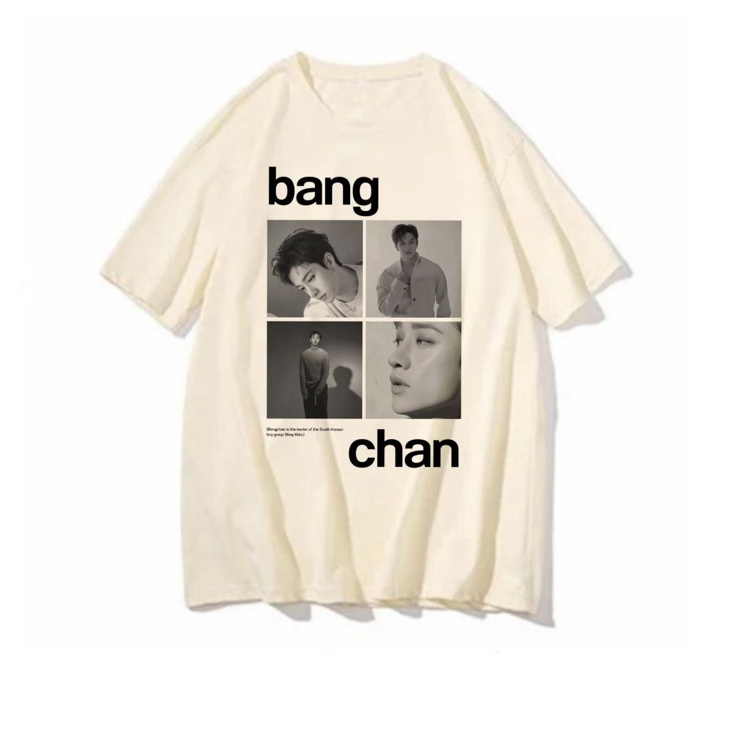 Camiseta Bang Chan Stray Kids blusa feminina masculina unissex banda boy band korea camisa rapper tshirt