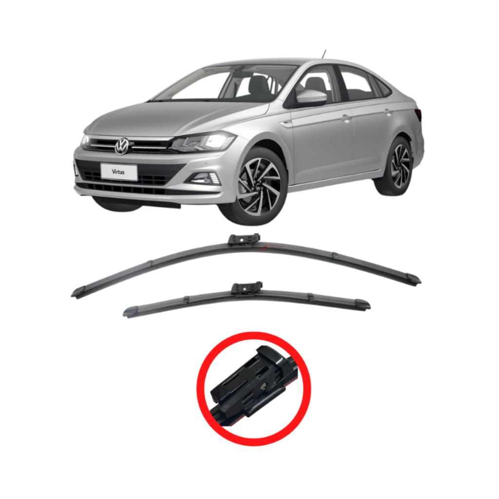 Par Palheta Especifica VIRTUS 2018 2019 2020 2021 2022 2023 2024 Limpador De Parabrisa em Oferta na Shopee