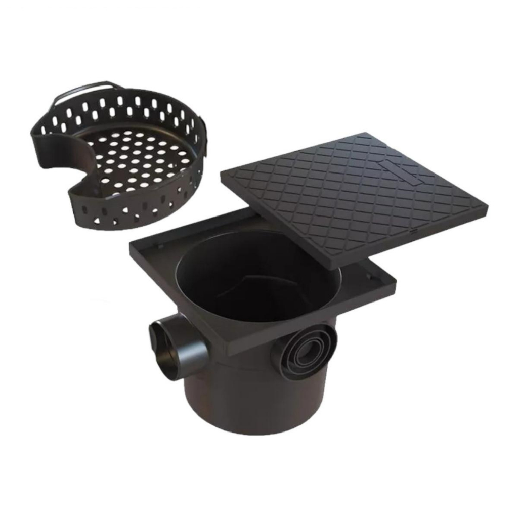 Caixa De Gordura Sifonada 10 Litros Bragioni - Com Cesto em Oferta na Shopee