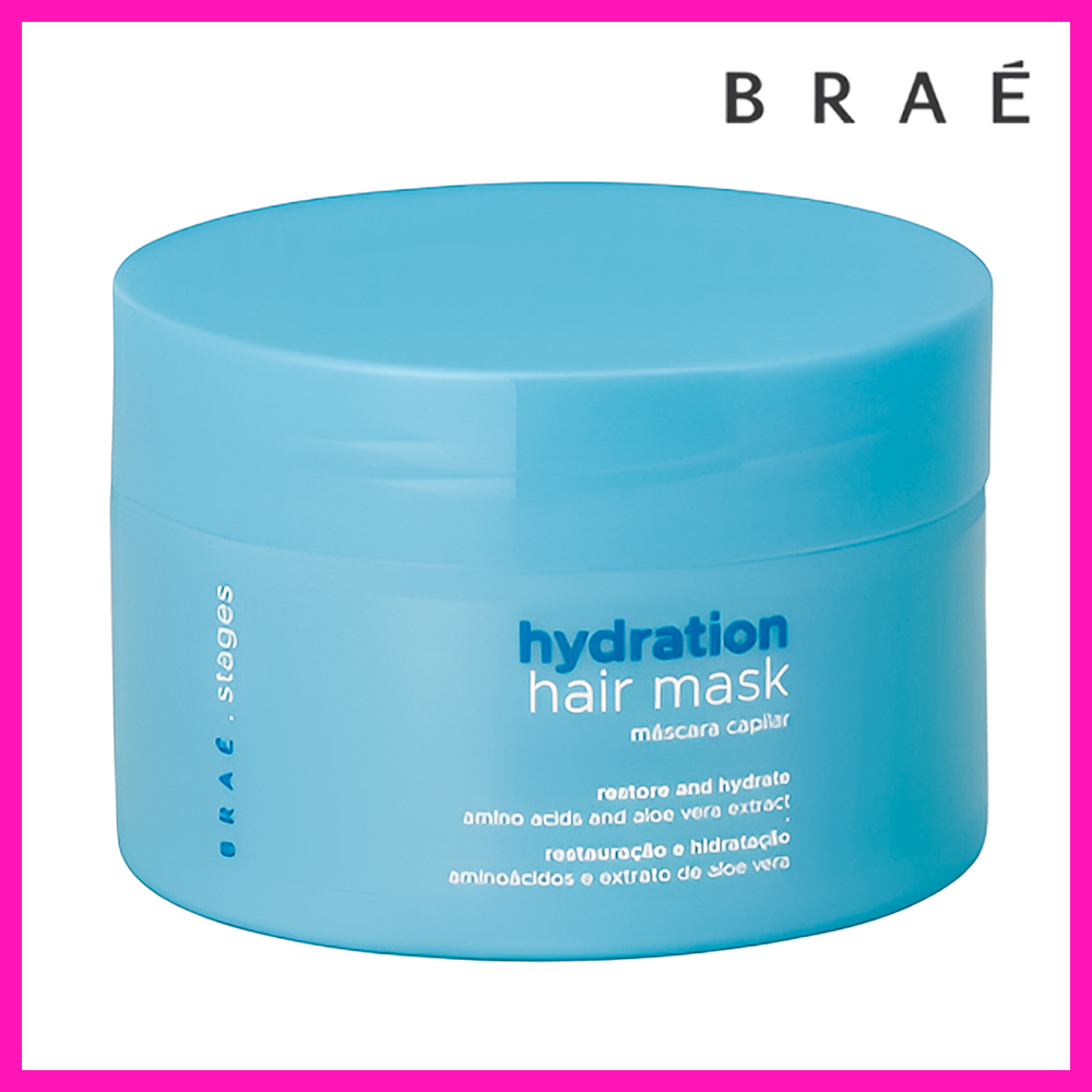 Braé Stages Hydration Máscara Capilar 200g (Perfeito para cabelos macios, soltos e com brilho)