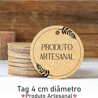 Tag produto artesanal, etiquetas, embalagens, presentes, lembrancinhas... em Oferta na Shopee