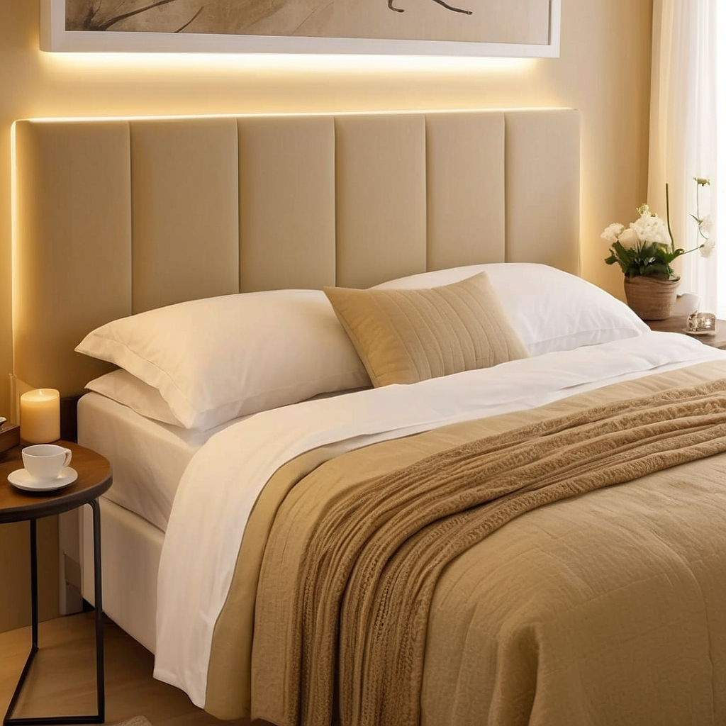 Kit 10 Cabeceiras de Cama Box Estofadas Modulares para Modelos p/ Cama Solteiro, Casal Que...