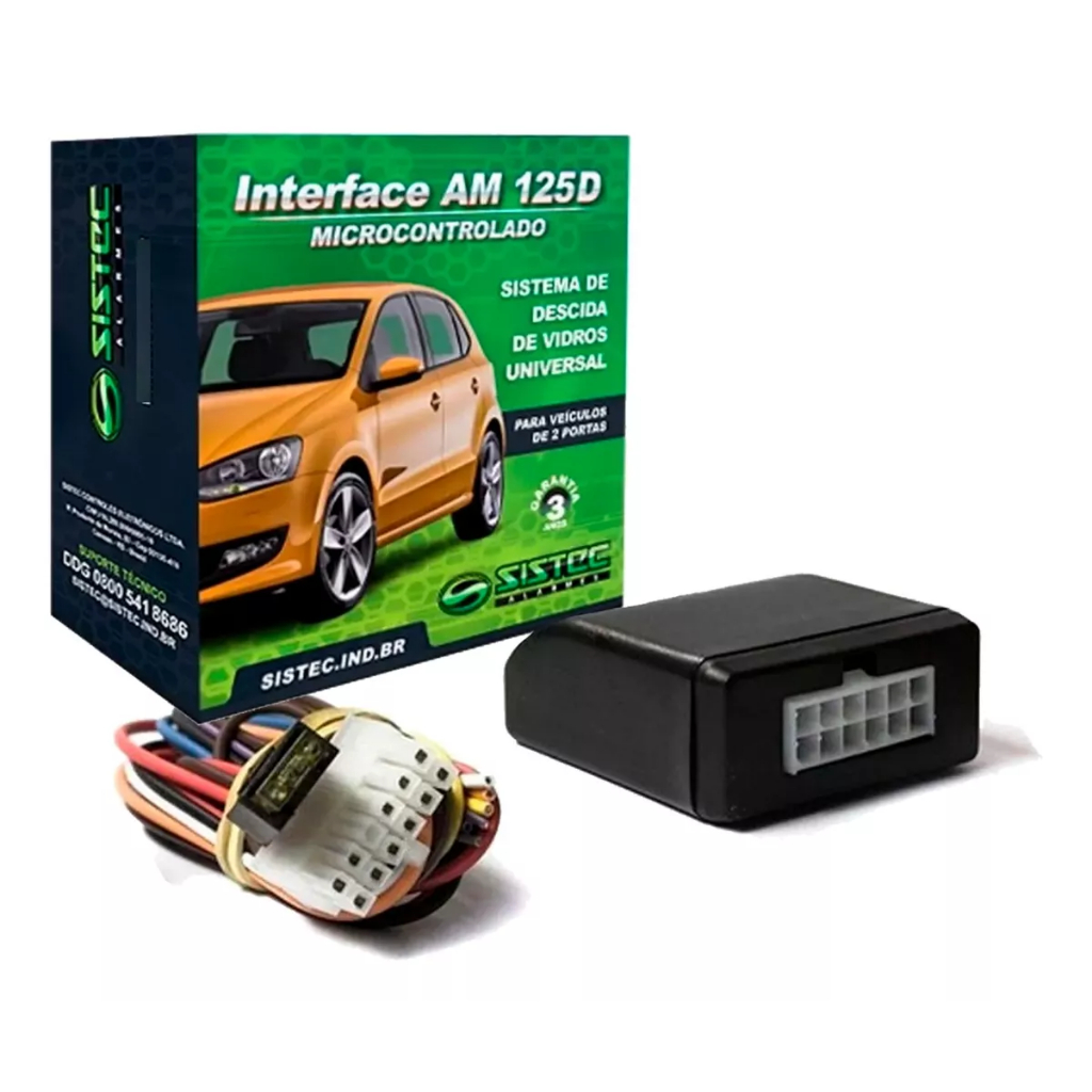 Módulo De Vidro Elétrico Sistec Am125d 2 Portas