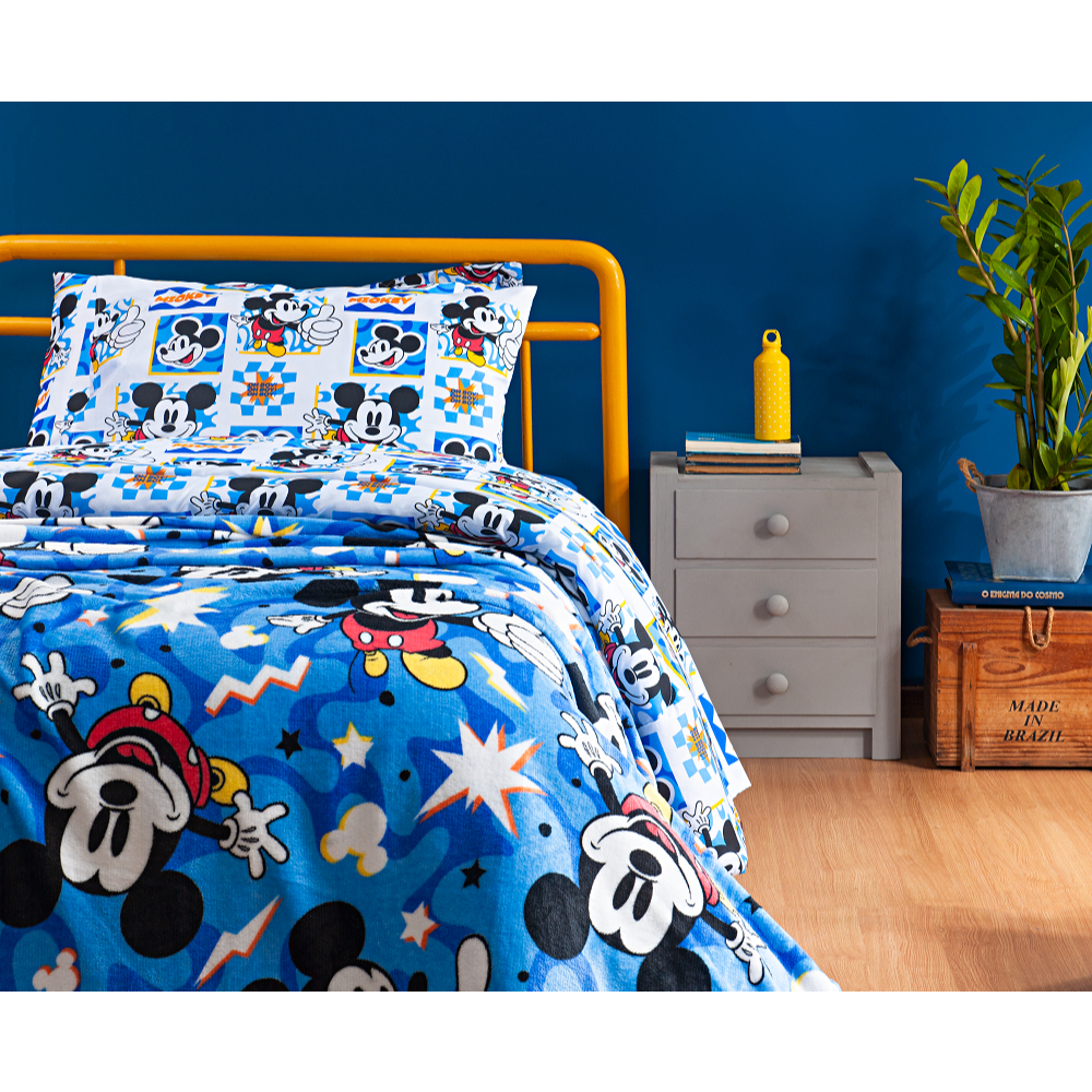 Cobertor Manta Mantinha Mickey Homem Aranha Disney Marvel Antialérgica em Oferta na Shopee