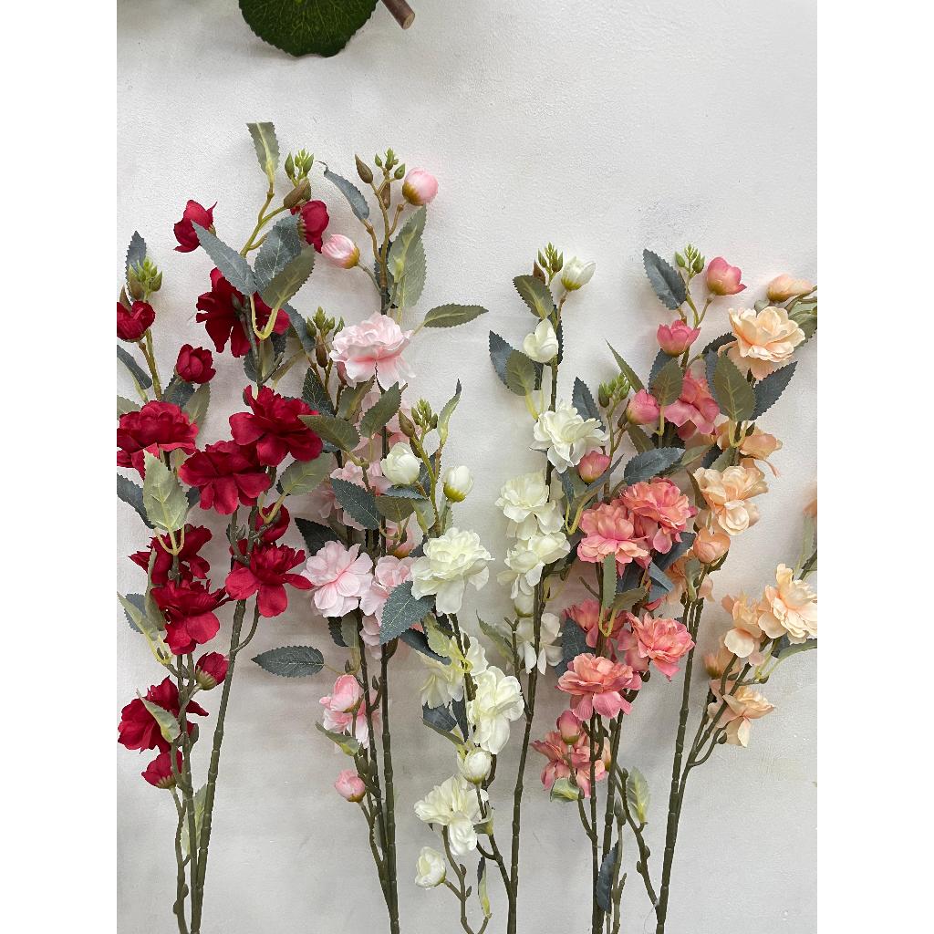 Galho longo de flor de cerejeira silvestre artificial/Ideal  para decoração, casamento, festa, arranjo./H0037