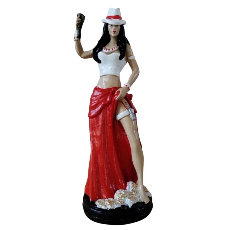 Imagem María navalha 23.5 cm altura em resina umbanda candomblé religião