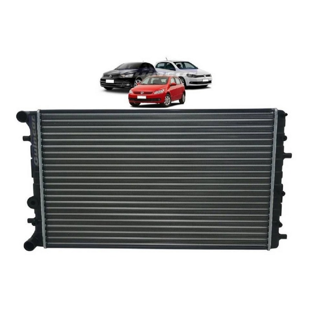 Radiador Fox/Gol /Voyage /Saveiro 1.0/1.6 06 A 18 Crossfox 1.6 2008 A 2018 Exp. Com Ar Aut/Manual