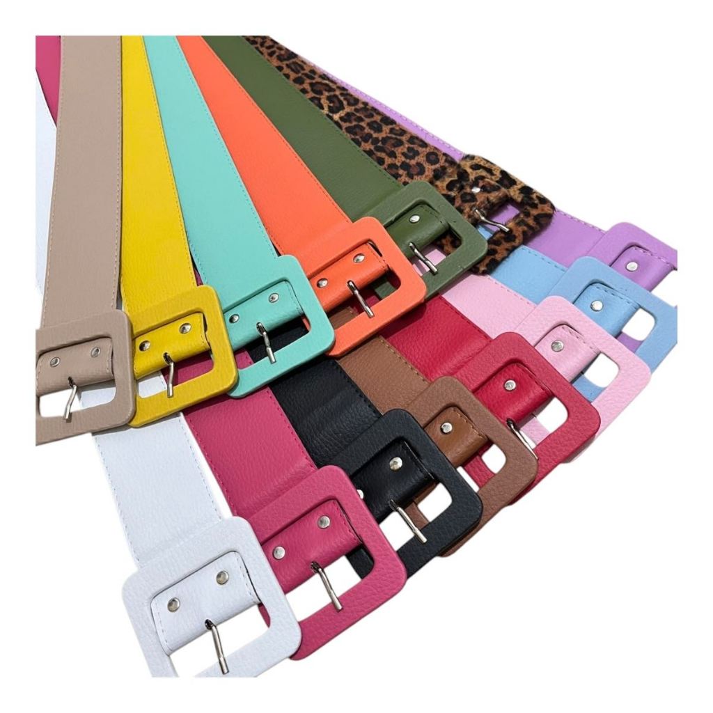 Cinto feminino  couro fivela quadrada nova moda  2025  Blogueiras Tendencia em Oferta na Shopee