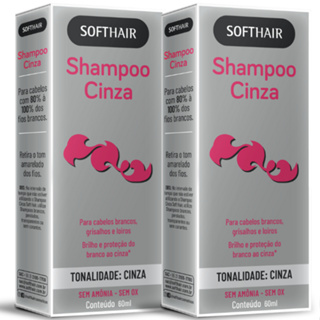 Shampoo Cinza 60ml Softhair 2 Unidades em Oferta na Shopee