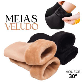 kit Com 2,4,6,12 Pares Meia de Termica Forrada Grossa Inverno Peluciada Unissex Quentinha em Oferta na Shopee