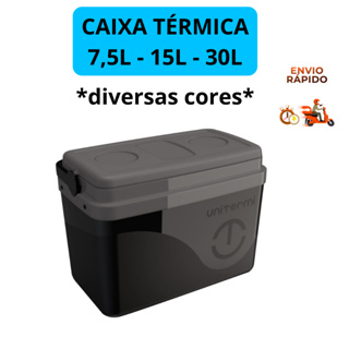 Caixa Térmica Cooler 7,5L- 15L- 30L com Alça Unitermi em Oferta na Shopee