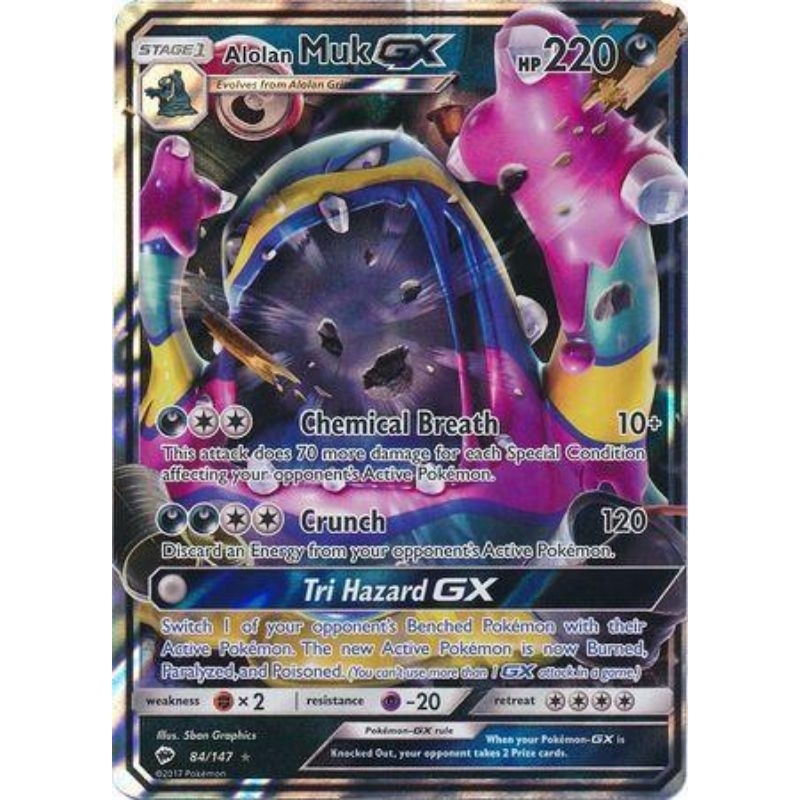 Carta Pokémon Muk de Alola GX Original Copag