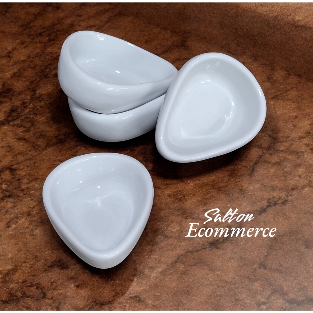 4 Mantegueira Molheira Porta Molho Gotinha Finger Food 30ml Porcelana Ramekin em Oferta na Shopee
