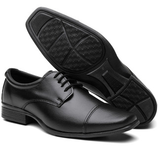 Sapato Social Masculino Oxford Com Cadarço Confortável Linha Premium de Amarrar