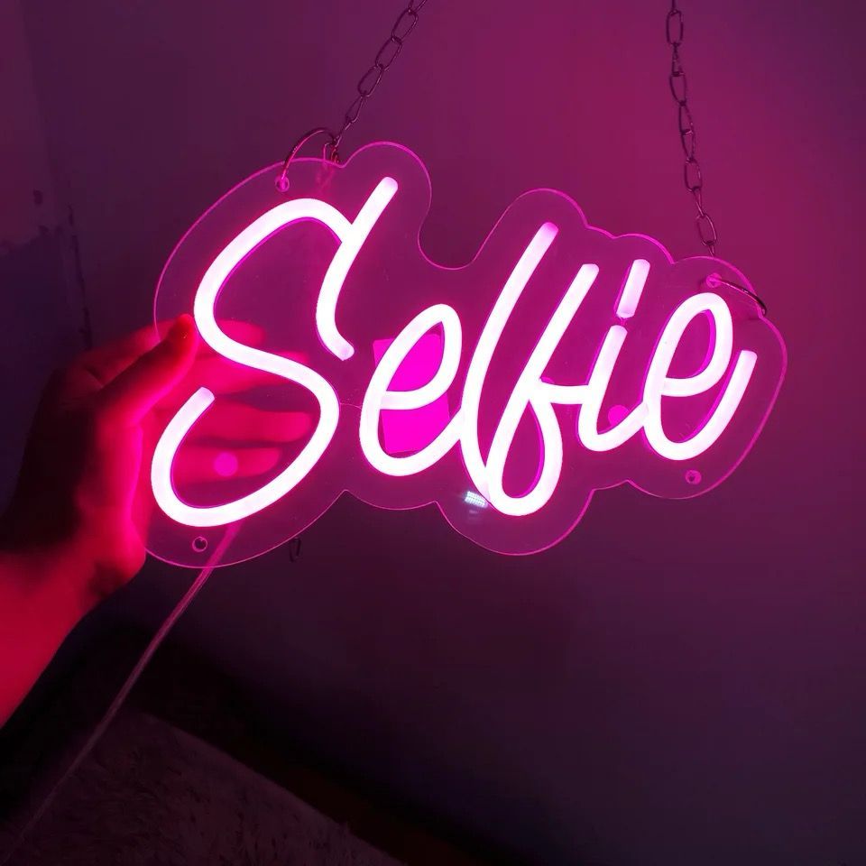 Luminaria/Luminoso  para Salão de Beleza, Led Neon Nails Lash, Selfie Decoração Salão Estetica - 30cm