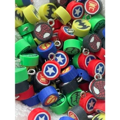 Pingente Heróis Emborrachados 10mm