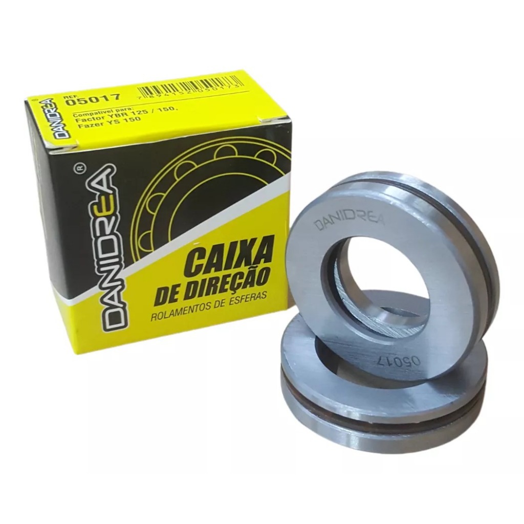 Caixa Direção Ybr Factor 125 / Max 125 / Fazer 150 Rolamento Espera Danidrea