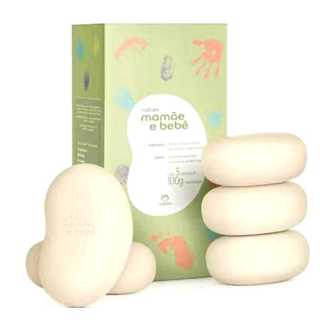 Caixa de sabonete mamãe bebe 5 unidades em Oferta na Shopee