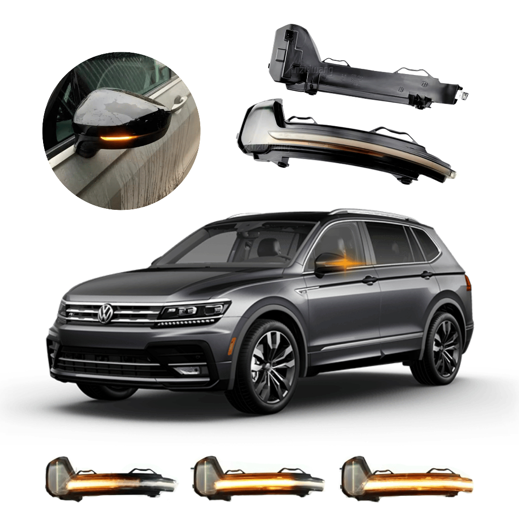 Seta Led Sequencial Retrovisor Vw Tiguan 2018 até 2021