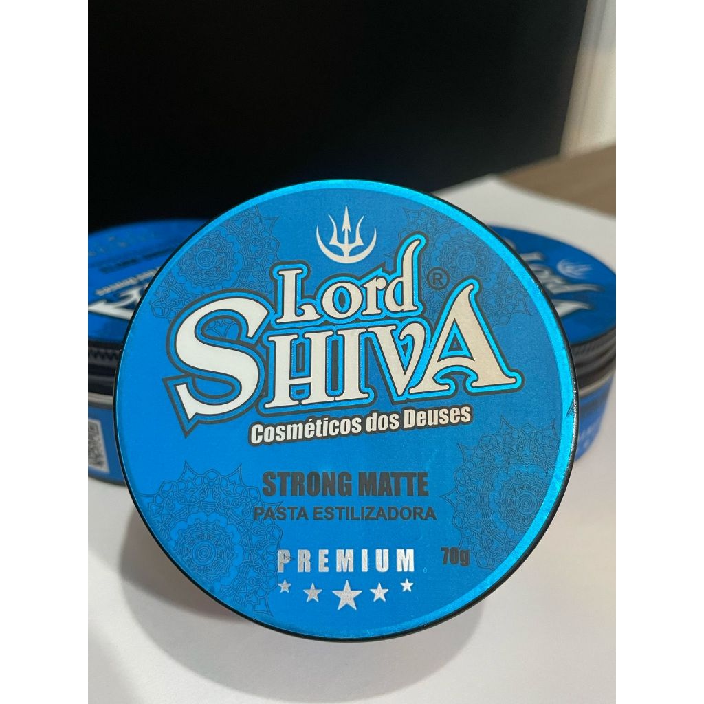 Pomada Pasta Cera Modeladora Efeito fosco natural (Matte) LORD SHIVA PREMIUM 70g em Oferta na Shopee