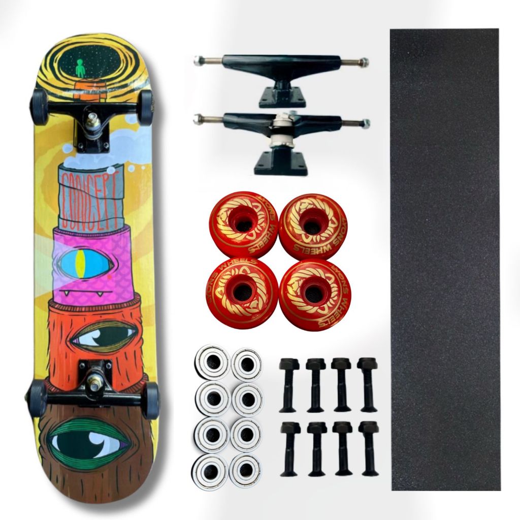 Skate montado profissional Concept 8.0