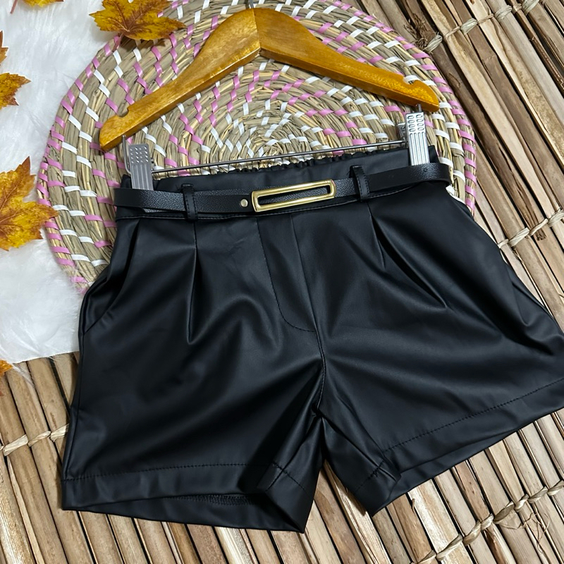SHORTS INFANTIL MENINAS COURINHO ((NÃO ACOMPANHA MAIS O CINTO))