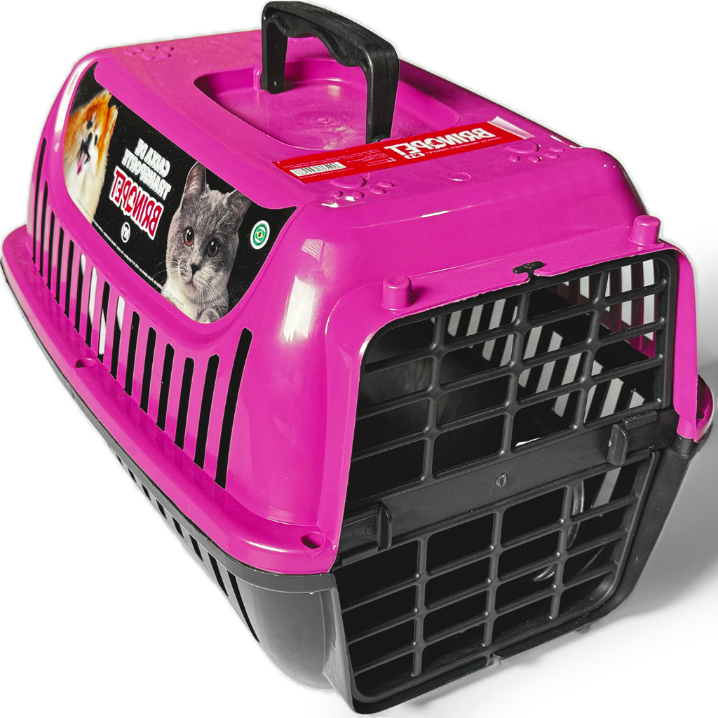 Caixa de Transporte Gato Cachorro Casa Casinha Viagens e Passeios Nº 1 e 2 - Brinqpet