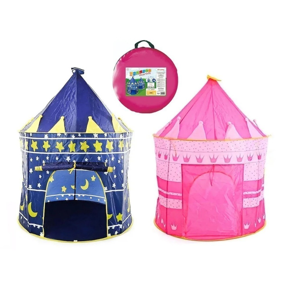 Tenda Toca Cabana Castelo I Antil Barraca Menino e Menina Menor Preço — R$ 52,80 em Shopee, 12% OFF