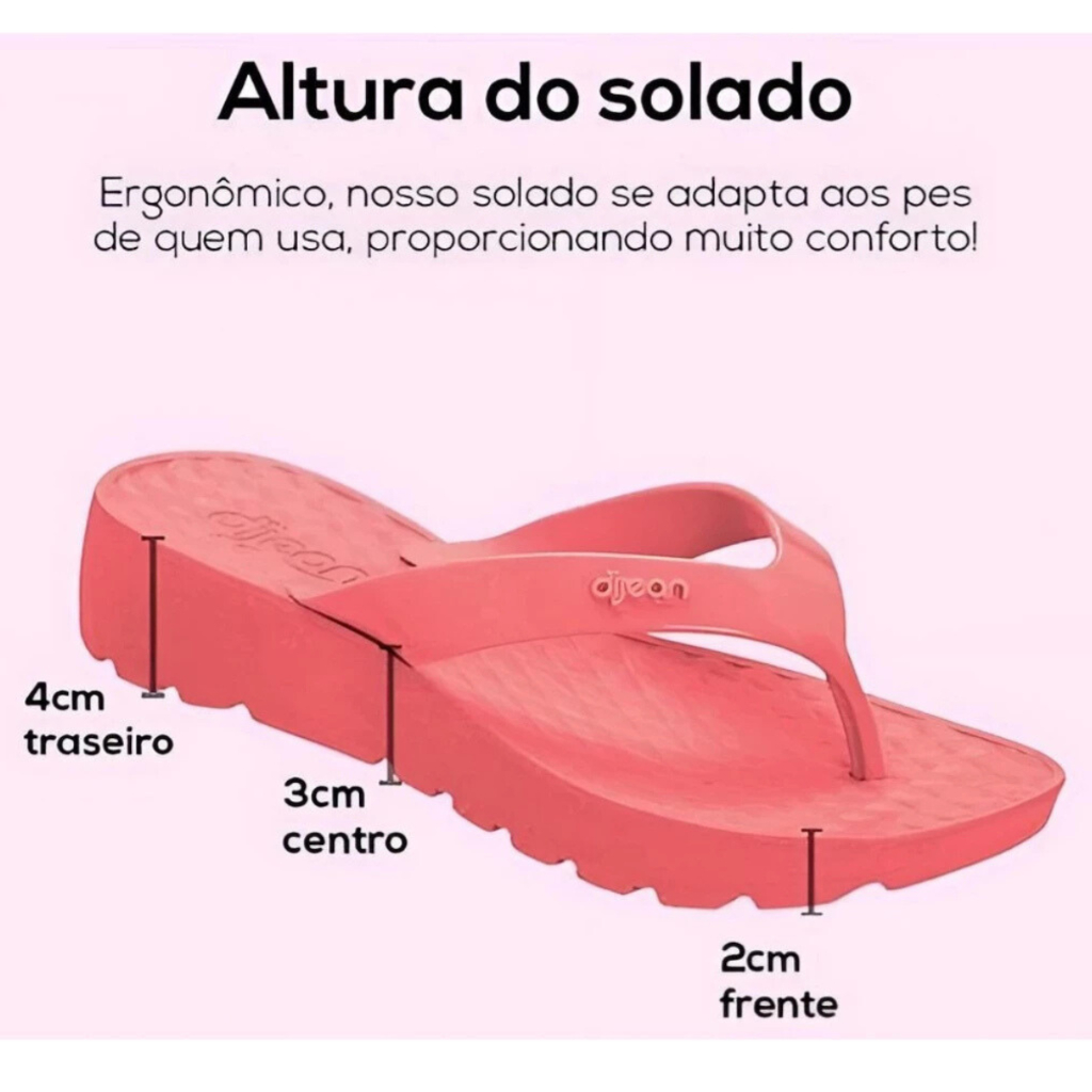 Sandalia Chinelo Tamanco Feminino Anabela Dijean Original Confortável Ortopédico Esporao.