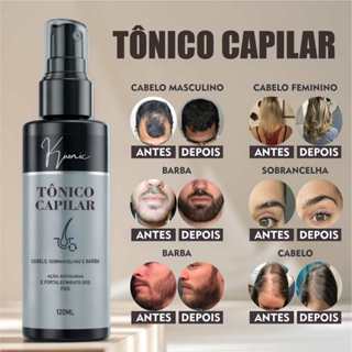 Tônico Capilar Crescimento Cabelo Barba Sobrancelha Kiunic Street Barbers em Oferta na Shopee