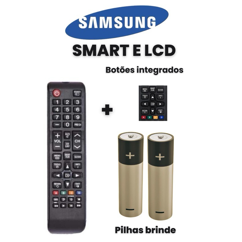 Controle remoto compatível com samsung smart tv SMART LCD