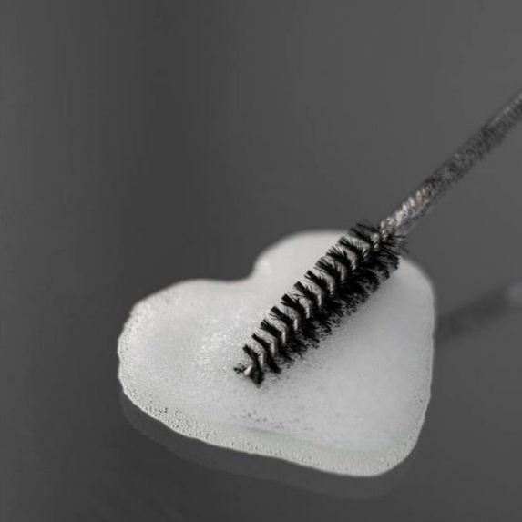 Kit 250 Escovinhas De Cílios Sobrancelha Glitter Extensão Alongamento Descartável Lash Designer Mimo