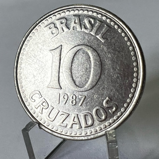 10 Cruzados 1987 Moeda Brasão da República Aço em Oferta na Shopee