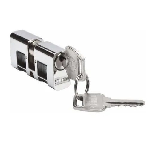 Cilindro Fechadura 53mm Cromado - Soprano