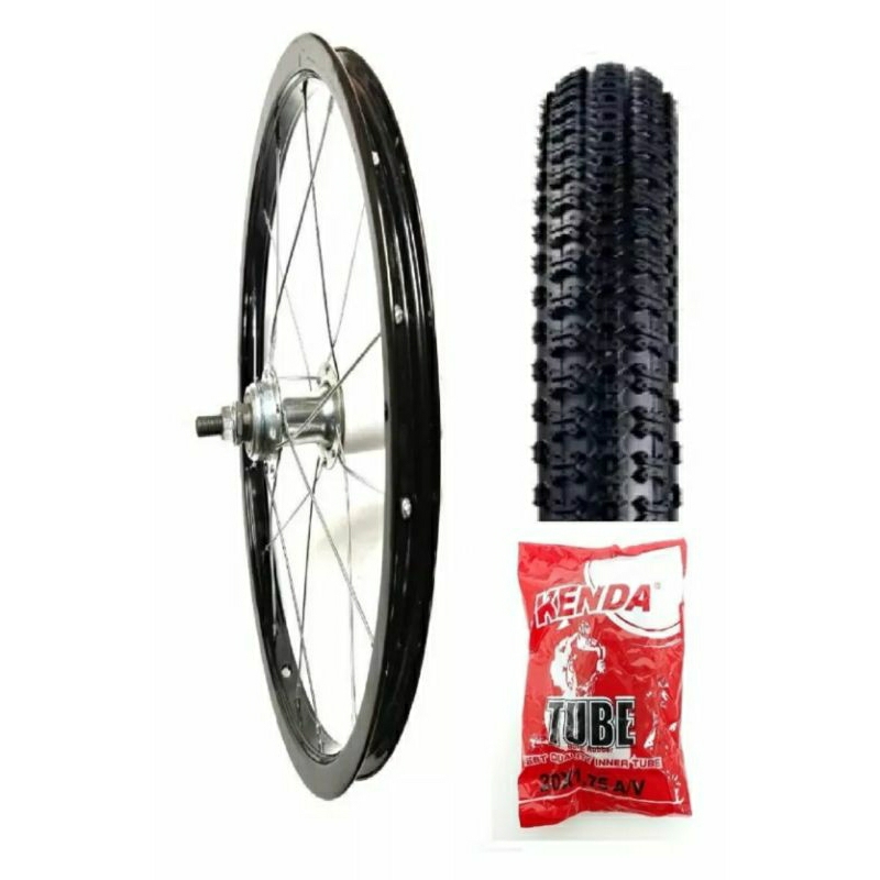 roda aro 16 preto dianteira+1pneu 16×1.75+1camara de ar aro 16