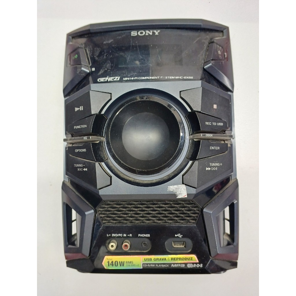 frontal com placa som sony mhc-ex66