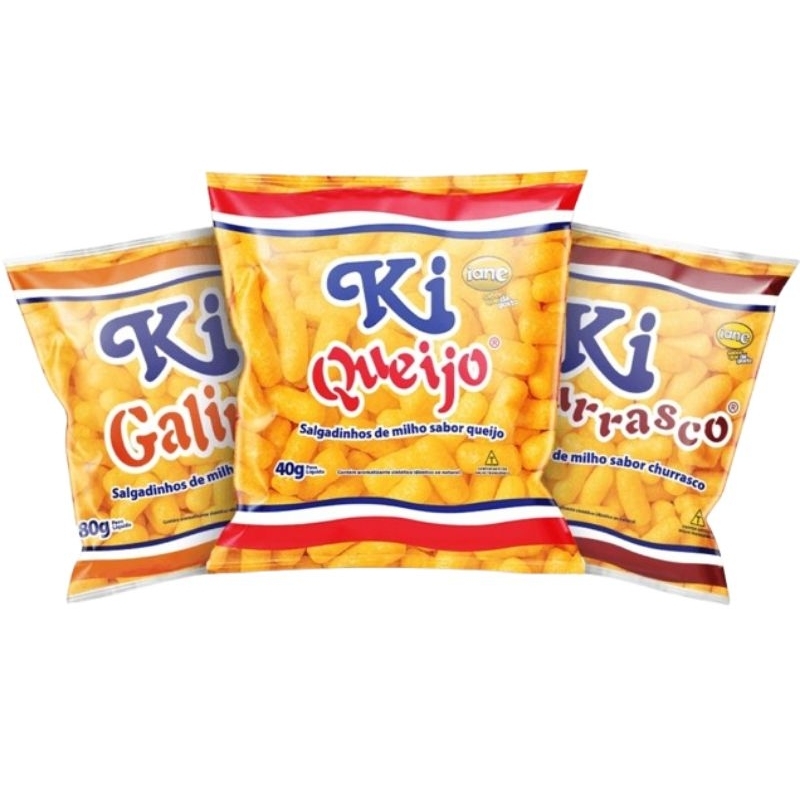 Salgadinho Ki Queijo 40g Com 10 Pacotes em Oferta na Shopee