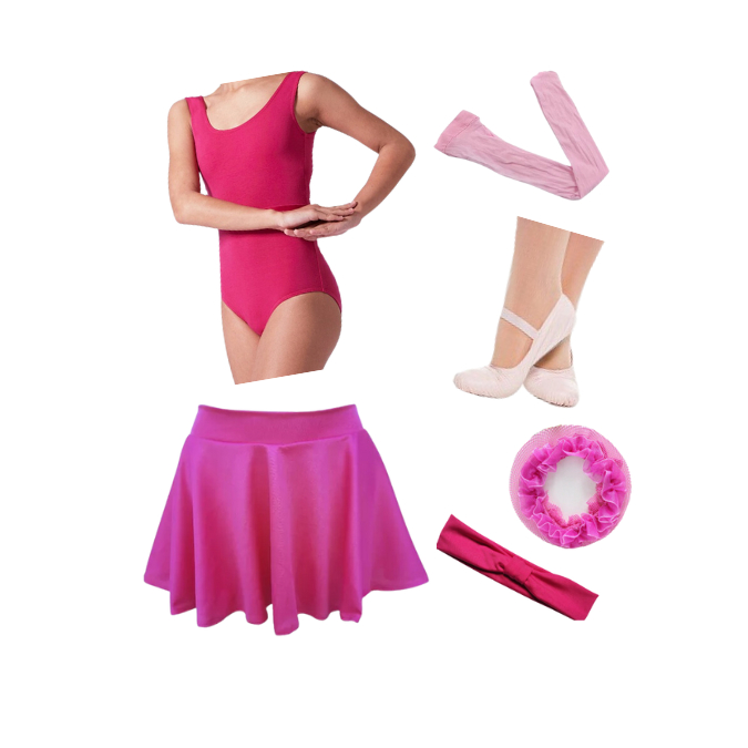 Kit Ballet Regata Com 6 Peças Rosa e Pink - Roupa Balé Infantil