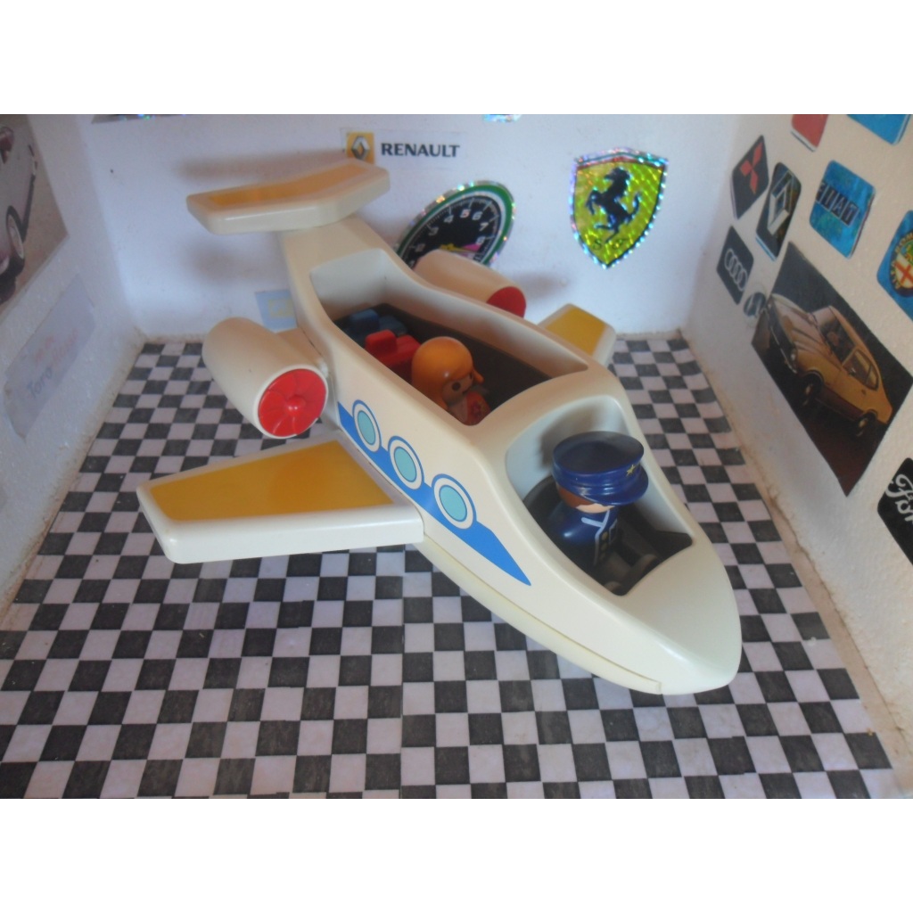 Playmobil Avião Antigo Com Dois Bonecos 2012 (Usado)