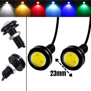 ( 1 Par ) Olho de Águia/gato 23mm LED parafuso Drl À Prova D'água 12V