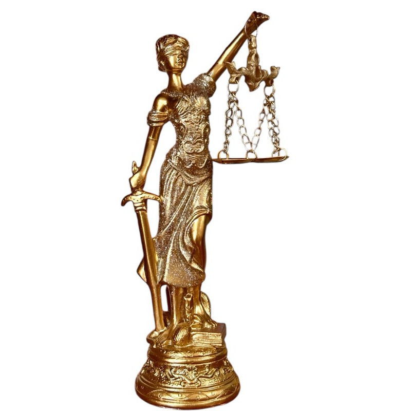 Estatueta Decorativa Deusa da Justiça Themis Dama da Justiça Presente para Formatura De Direito Advogado 19 Cm em Oferta na Shopee