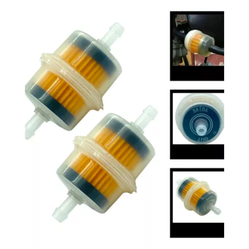 Par De Filtro Combustível Gasolina Universal Motos Carburada em Oferta na Shopee