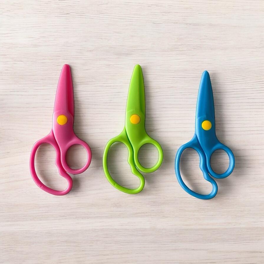 Tesoura Infantil para Crianças sem Corte