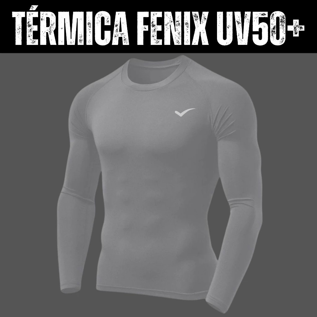 Térmica Masculina Proteção UV Fator 50+ SEGUNDA PELE em Oferta na Shopee