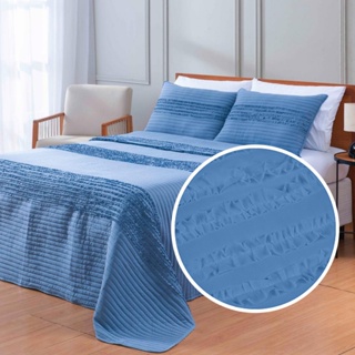 Cobre Leito Babadinhos Solteiro Casal Queen King 300 Fios Paris em Oferta na Shopee