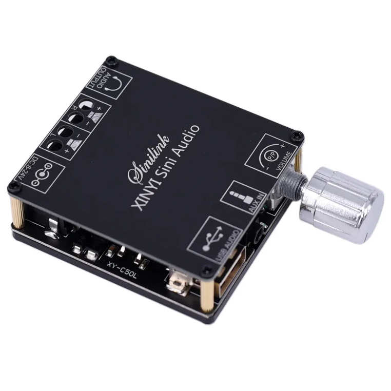 Mini Amplificador Bluetooth 50w+50w Aux/usb Xy-c50h